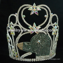 Nouvelle conception couronne en gros, Silver King King, reine tiara